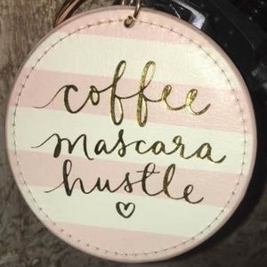 5/$25 Coffee Mascara & Hustle Super Cute Mirror Keychain